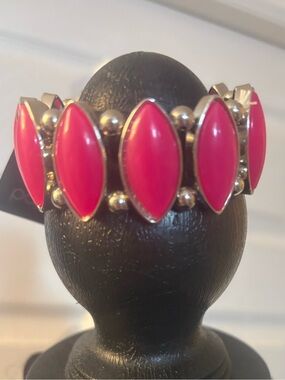 Pink Marquise Stretch Bracelet - Unbranded